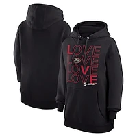Women's G-III 4Her by Carl Banks  Black Arizona Diamondbacks Love Graphic Fleece Hoodie