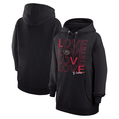 Women's G-III 4Her by Carl Banks  Black Arizona Diamondbacks Love Graphic Fleece Hoodie