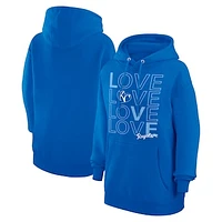 Women's G-III 4Her by Carl Banks  Royal Kansas City Royals Love Graphic Fleece Hoodie
