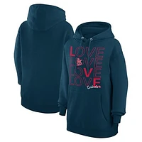 Women's G-III 4Her by Carl Banks  Navy St. Louis Cardinals Love Graphic Fleece Hoodie