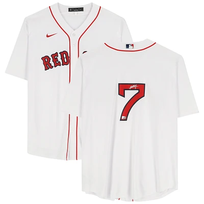Masataka Yoshida Boston Red Sox Autographed White Nike Replica Jersey