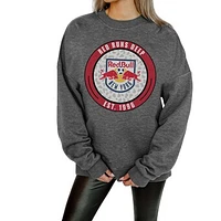 Women's Gameday Couture Charcoal New York Red Bulls Fleece Pullover Sweatshirt