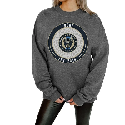 Women's Gameday Couture Charcoal Philadelphia Union Fleece Pullover Sweatshirt