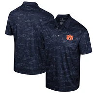 Men's Colosseum Navy Auburn Tigers Daly Print Polo