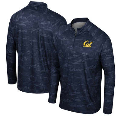 Men's Colosseum Navy Cal Bears Carson Raglan Quarter-Zip Jacket