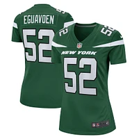 Women's Nike Sam Eguavoen Gotham Green New York Jets  Game Jersey