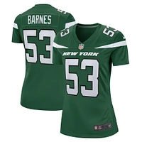 Women's Nike Zaire Barnes Gotham Green New York Jets  Game Jersey