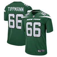 Men's Nike Joe Tippmann Gotham Green New York Jets  Game Jersey