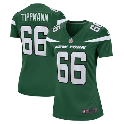 Women's Nike Joe Tippmann Gotham Green New York Jets  Game Jersey