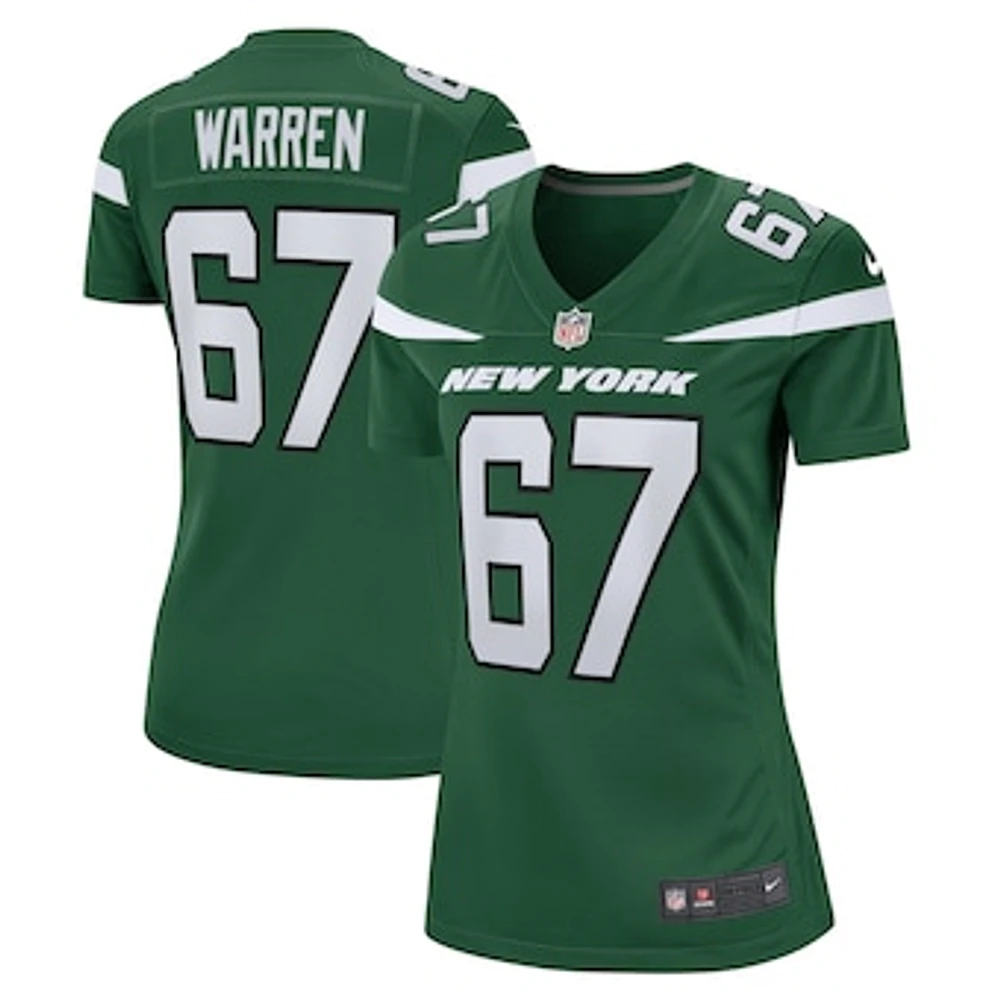 Women's Nike Carter Warren Gotham Green New York Jets  Game Jersey