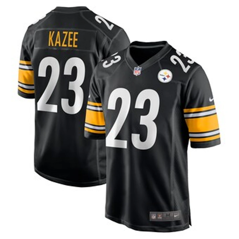 Men's Nike Damontae Kazee  Black Pittsburgh Steelers Game Jersey