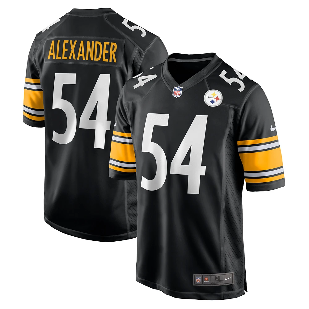 Men's Nike Kwon Alexander  Black Pittsburgh Steelers Game Jersey