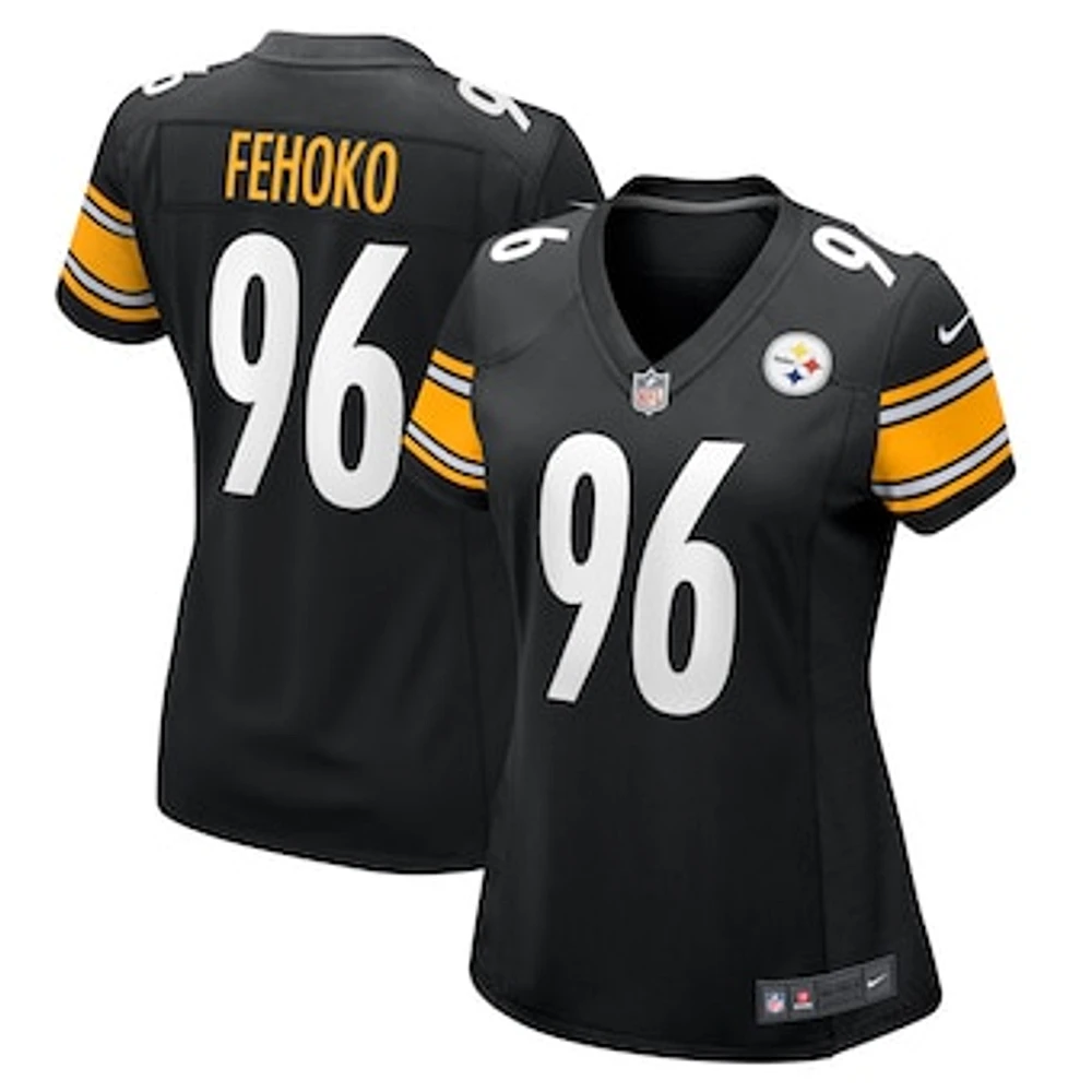 Women's Nike Breiden Fehoko  Black Pittsburgh Steelers Game Jersey