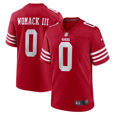 Men's Nike Samuel Womack III  Scarlet San Francisco 49ers Game Jersey