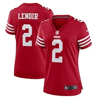 Women's Nike Deommodore Lenoir  Scarlet San Francisco 49ers Game Jersey