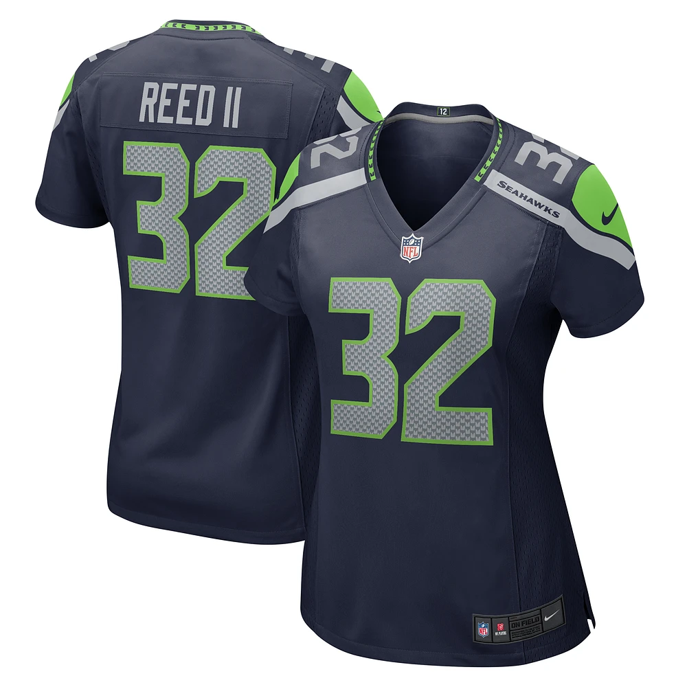 Women's Nike Jerrick Reed II College Navy Seattle Seahawks  Game Jersey