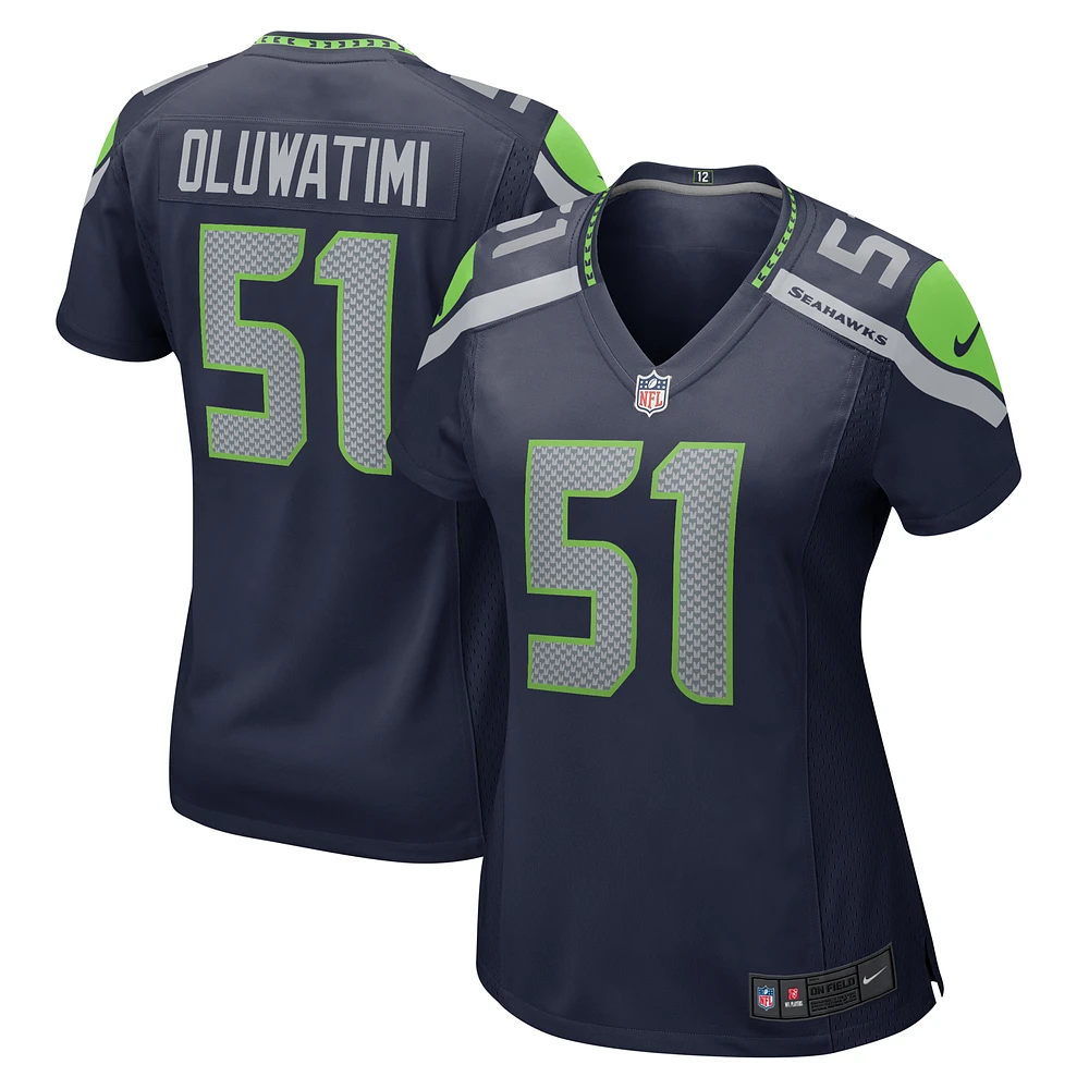 Women's Nike Olusegun Oluwatimi College Navy Seattle Seahawks  Game Jersey