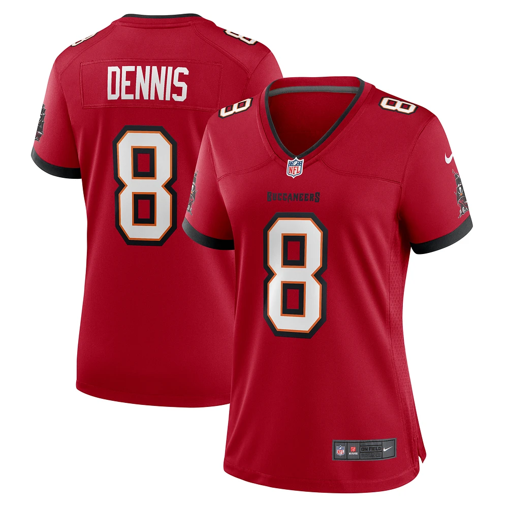 Women's Nike SirVocea Dennis Red Tampa Bay Buccaneers Game Jersey