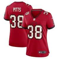 Women's Nike Derrek Pitts  Red Tampa Bay Buccaneers Game Jersey