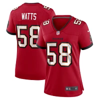 Women's Nike Markees Watts  Red Tampa Bay Buccaneers Game Jersey