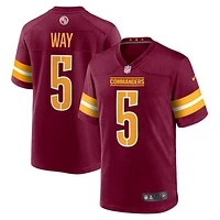 Men's Nike Tress Way  Burgundy Washington Commanders Game Jersey