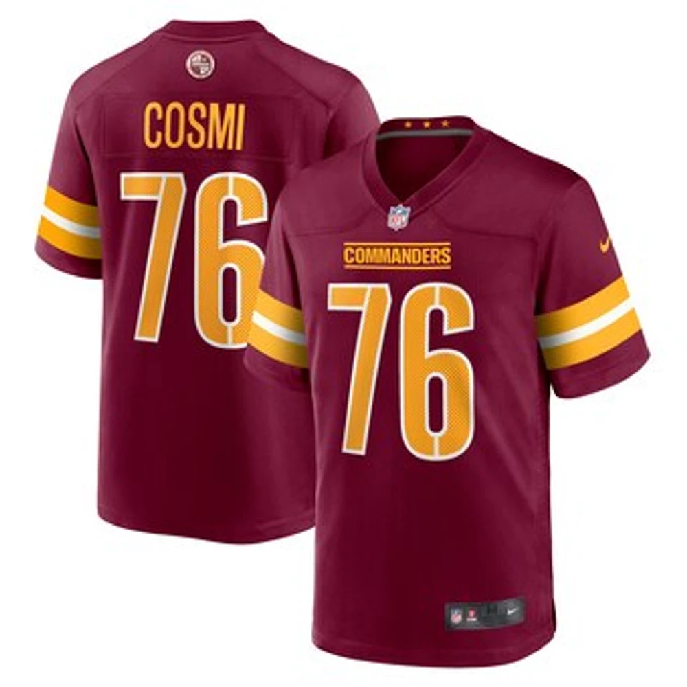 Men's Nike Sam Cosmi  Burgundy Washington Commanders Game Jersey