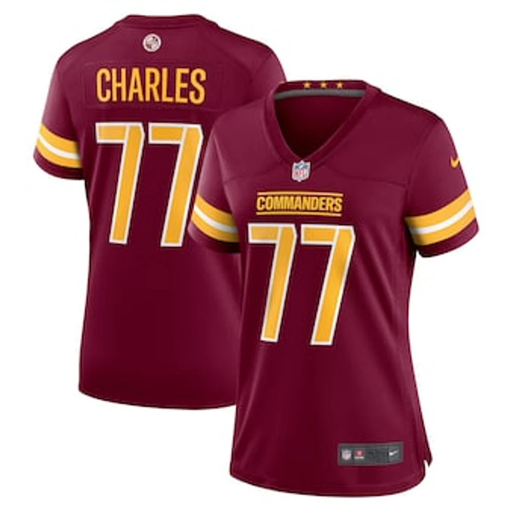 Women's Nike Saahdiq Charles  Burgundy Washington Commanders  Game Jersey