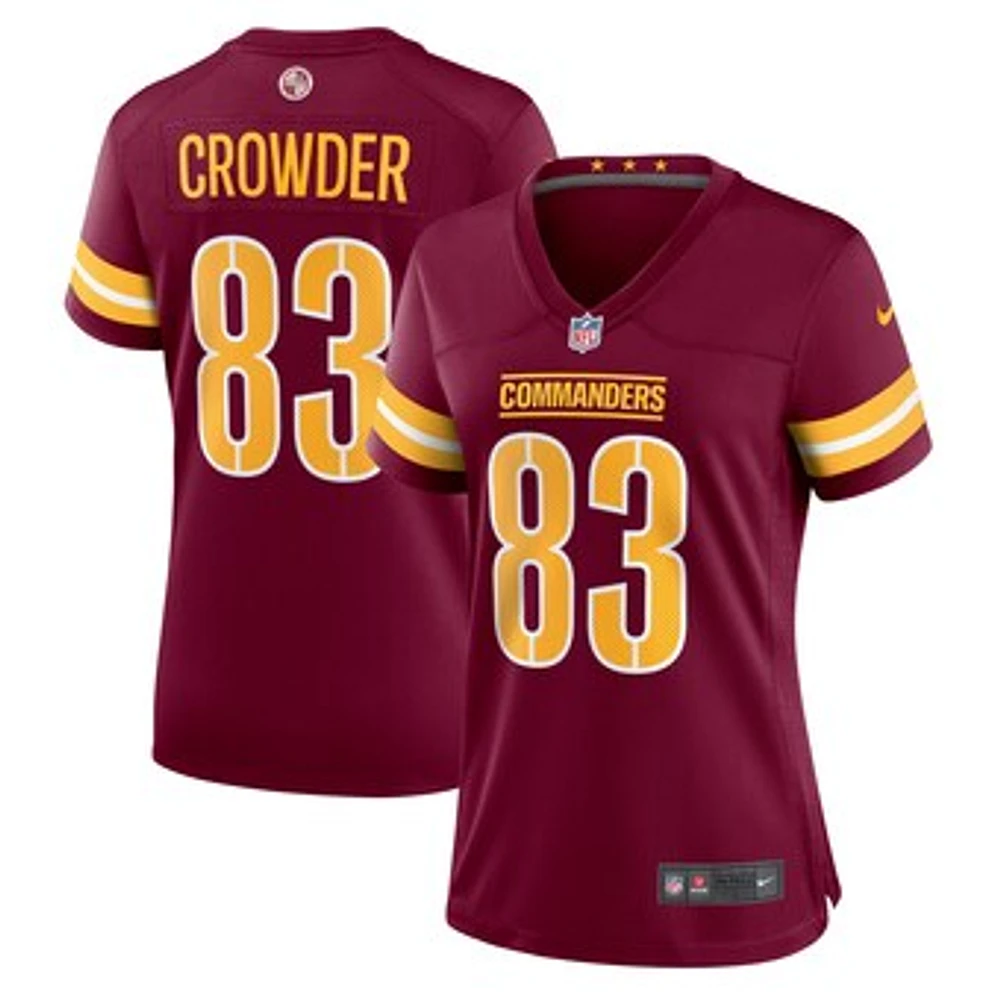 Women's Nike Jamison Crowder  Burgundy Washington Commanders Game Jersey