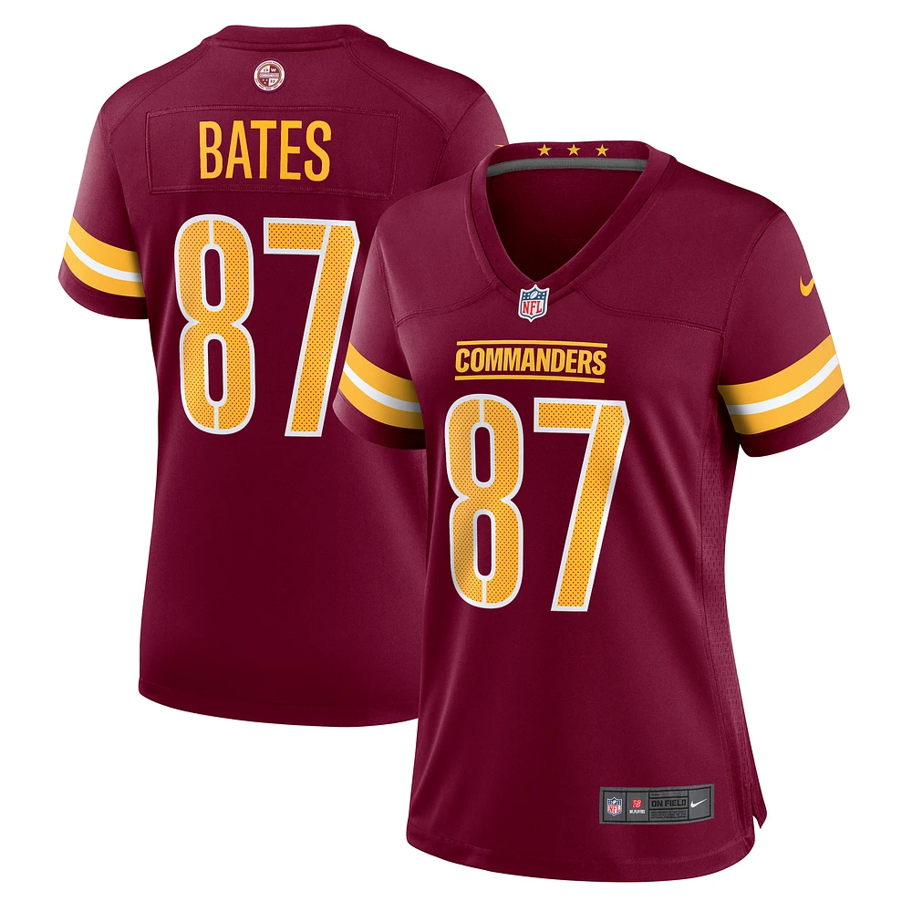 Women's Nike John Bates  Burgundy Washington Commanders Game Jersey