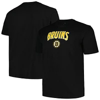 Men's Profile Black Boston Bruins Big & Tall Arch Over Logo T-Shirt