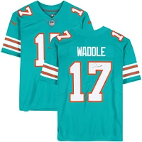 Jaylen Waddle Miami Dolphins Autographed Aqua Throwback Nike Limited Jersey