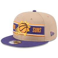 Men's New Era Tan/Purple Phoenix Suns 2024 NBA Draft 9FIFTY Snapback Hat