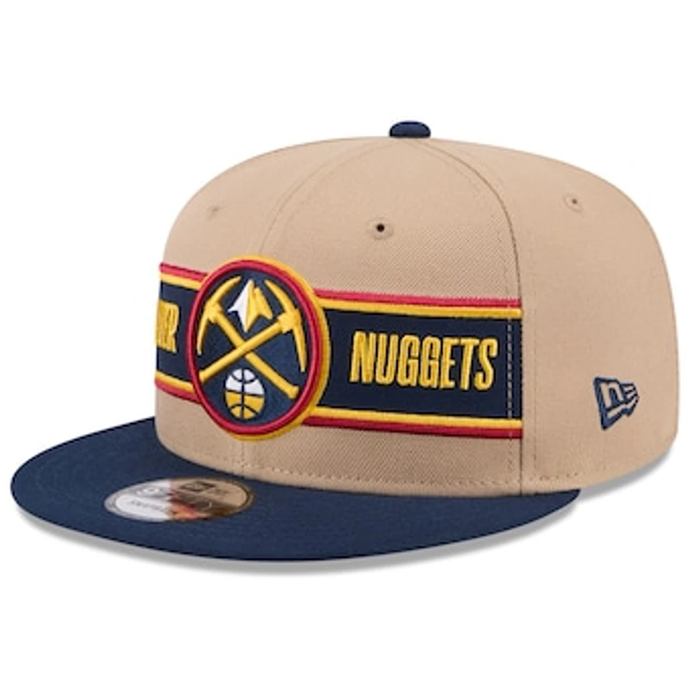 Men's New Era Tan/Navy Denver Nuggets 2024 NBA Draft 9FIFTY Snapback Hat