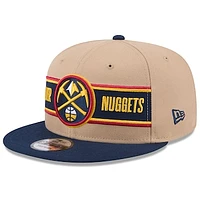 Men's New Era Tan/Navy Denver Nuggets 2024 NBA Draft 9FIFTY Snapback Hat