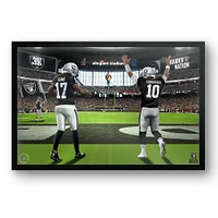 Jimmy Garoppolo & Davante Adams Las Vegas Raiders 27" x 39" Framed Two Player Art Print