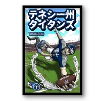 Tennessee Titans 14" x 20" Framed Anime Art Print