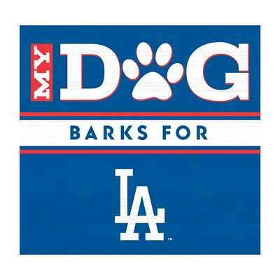 Imperial  Los Angeles Dodgers 10" x 10.5" My Dog Barks Wood Wall Art