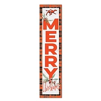 Campbell Fighting Camels 12'' x 48'' Outdoor Merry Christmas Leaner
