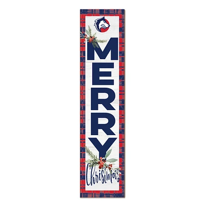 Colorado State Pueblo Thunderwolves 12'' x 48'' Outdoor Merry Christmas Leaner