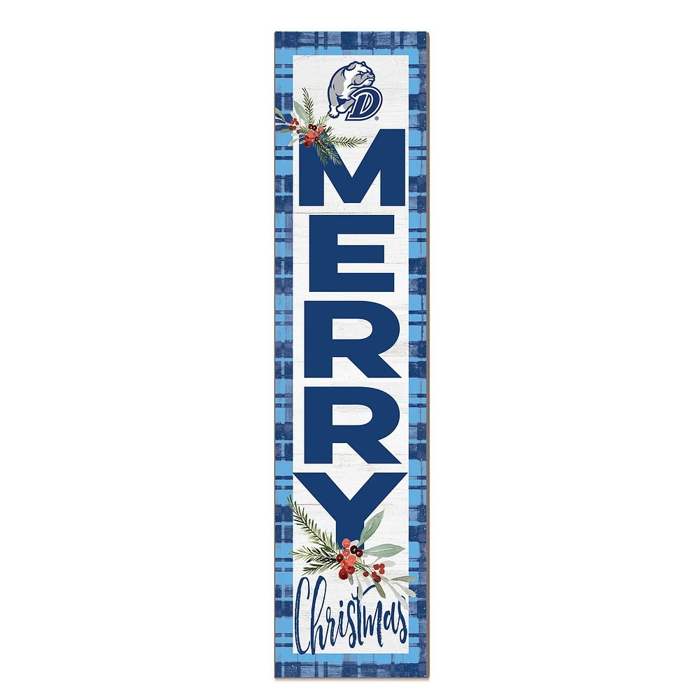 Drake Bulldogs 12'' x 48'' Outdoor Merry Christmas Leaner