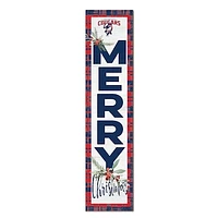 Columbus State Cougars 12'' x 48'' Outdoor Merry Christmas Leaner