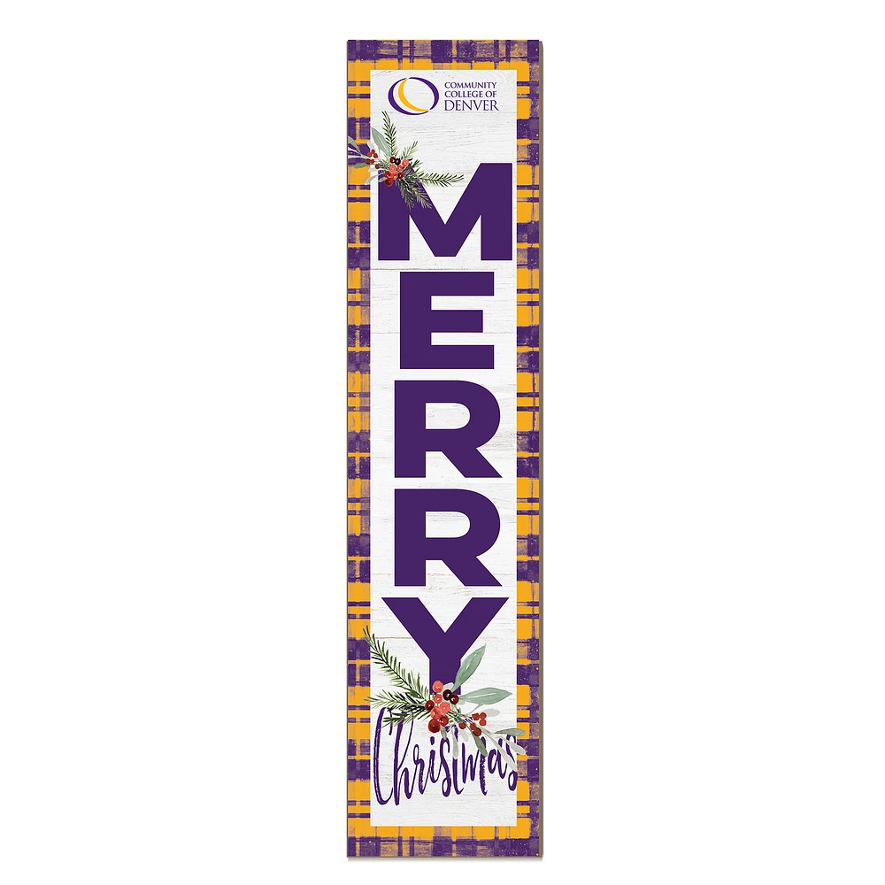 CCD CityHawks 12'' x 48'' Outdoor Merry Christmas Leaner