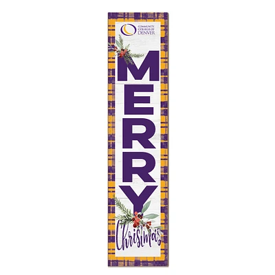 CCD CityHawks 12'' x 48'' Outdoor Merry Christmas Leaner