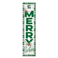 Eastern New Mexico Greyhounds 12'' x 48'' Outdoor Merry Christmas Leaner