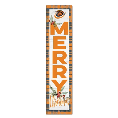 Harold Washington College Phoenix 12'' x 48'' Outdoor Merry Christmas Leaner