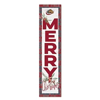 Kennedy-King College Statesmen 12'' x 48'' Outdoor Merry Christmas Leaner