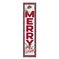 Kennedy-King College Statesmen 12'' x 48'' Outdoor Merry Christmas Leaner