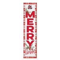 Keene State Owls 12'' x 48'' Outdoor Merry Christmas Leaner