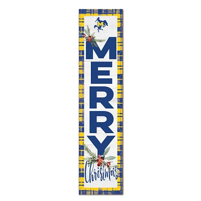 McNeese State Cowboys 12'' x 48'' Outdoor Merry Christmas Leaner