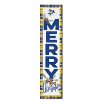 McNeese State Cowboys 12'' x 48'' Outdoor Merry Christmas Leaner